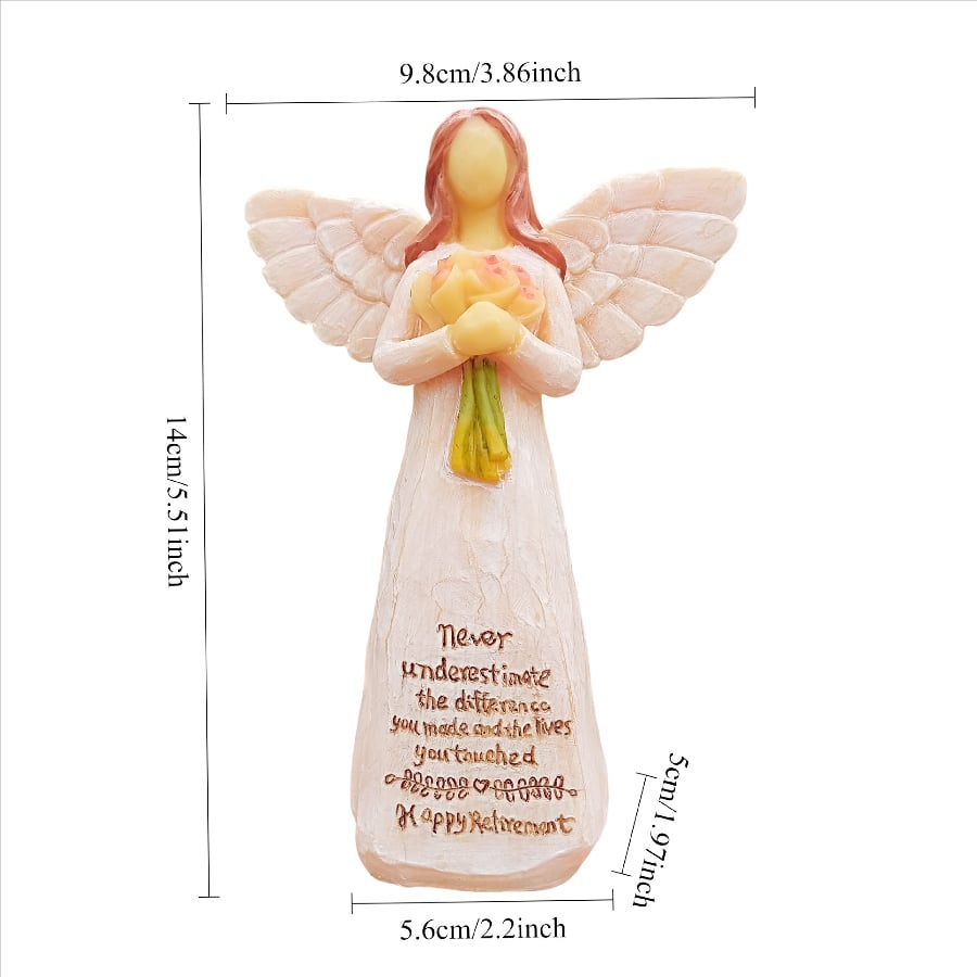❤️LAST DAY 49% OFF👼💐A retired woman's flower angel sculpture gift🎁💖