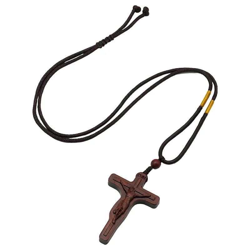 ✝️100% Handmade Jesus Cross Wooden Necklace(Jack Miller Handmade®)