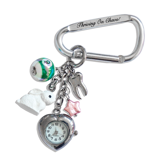 Vintage design pocket watch keychain