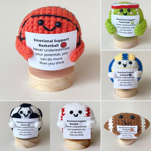 🧶Funny Handmade Emotional Support Sports Balls Gift 💖