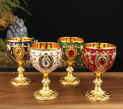 Vintage Metal Wine Cups