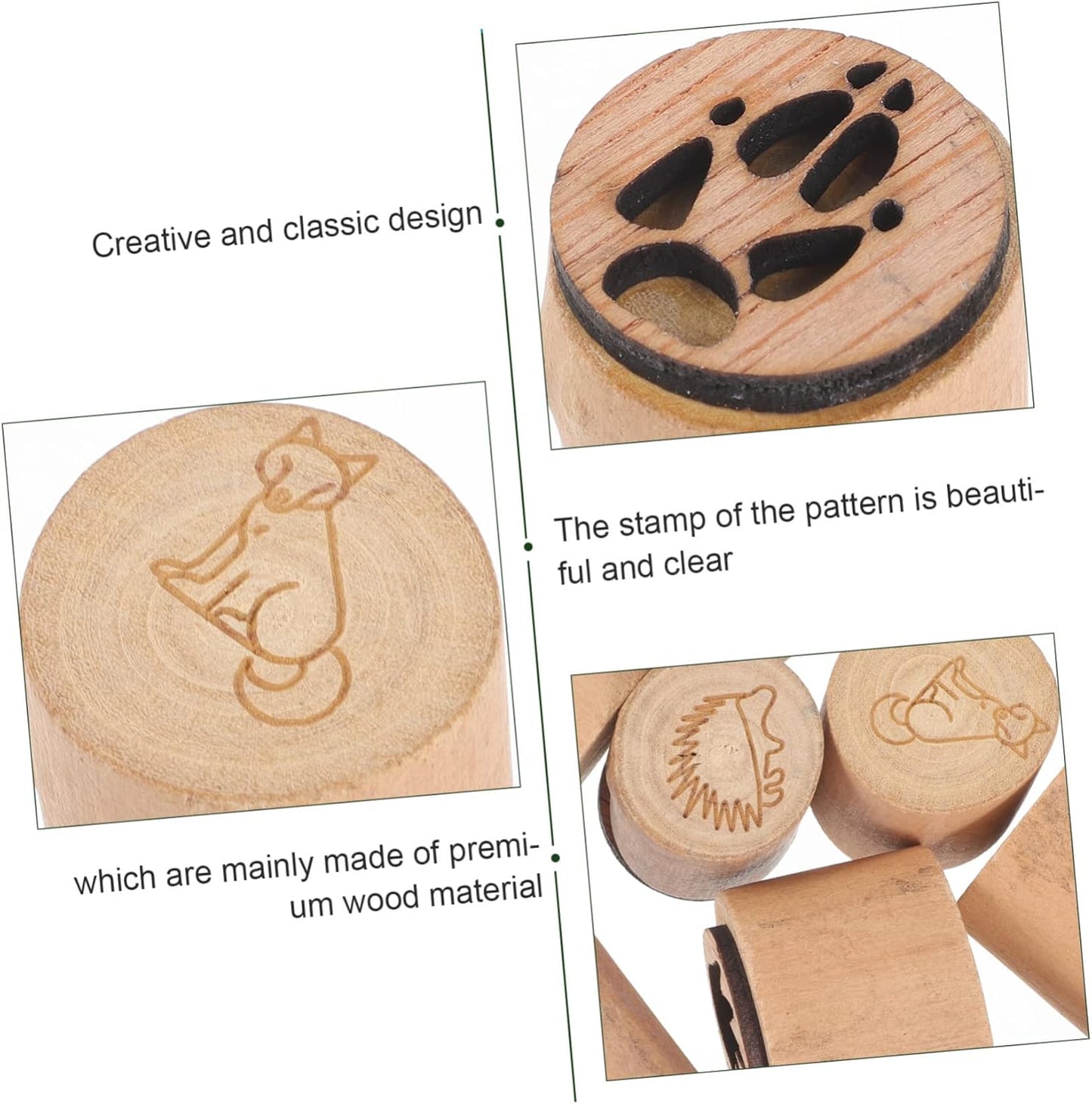 🔥Last 4 hours Sale: Save 49%-Animal Tracks Wood Stamp Set