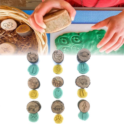 🔥Last 4 hours Sale: Save 49%-Animal Tracks Wood Stamp Set