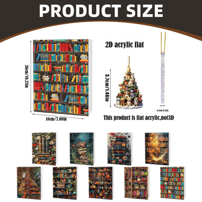 🔥LAST DAY 50% OFF - Christmas Acrylic Books Pendant Countdown Blind Box