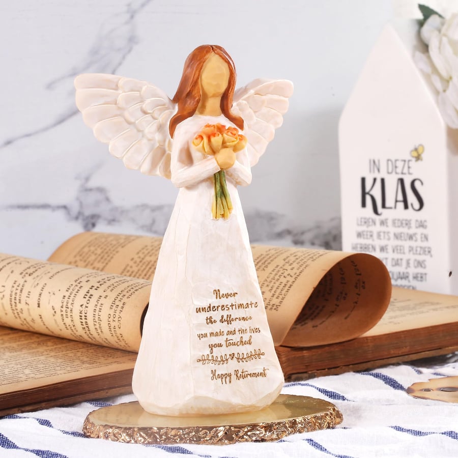 ❤️LAST DAY 49% OFF👼💐A retired woman's flower angel sculpture gift🎁💖
