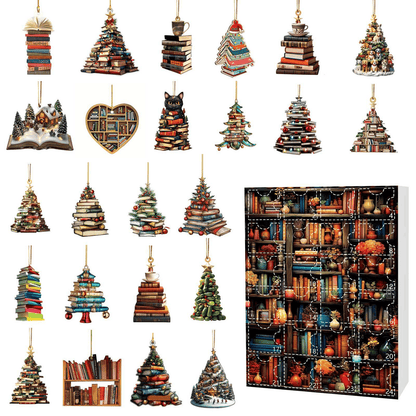🔥LAST DAY 50% OFF - Christmas Acrylic Books Pendant Countdown Blind Box