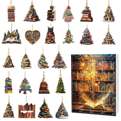 🔥LAST DAY 50% OFF - Christmas Acrylic Books Pendant Countdown Blind Box