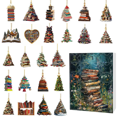 🔥LAST DAY 50% OFF - Christmas Acrylic Books Pendant Countdown Blind Box