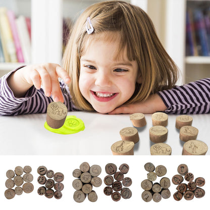 🔥Last 4 hours Sale: Save 49%-Animal Tracks Wood Stamp Set