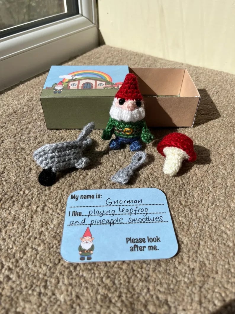 🎁No-sew Matchbox Crochet Pet Christmas Gift