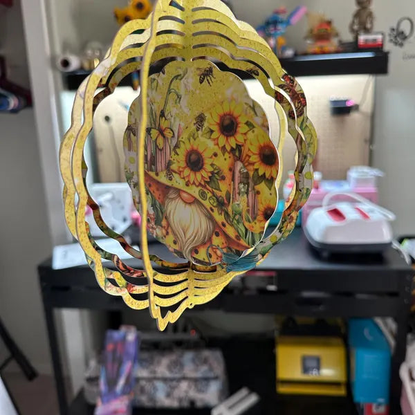 🔥Painted Rotating Wind Chime Pendant