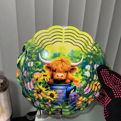 🔥Painted Rotating Wind Chime Pendant