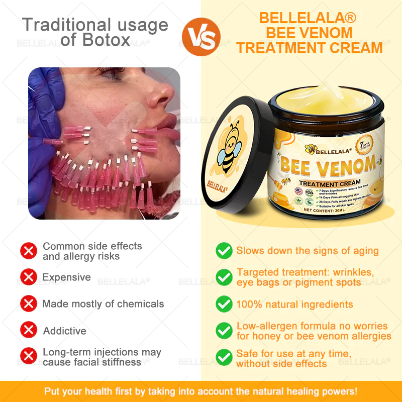 Made and Shipping from USA Bellelala Bee Venom Treatment Cream