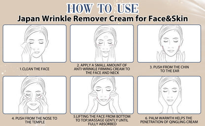 Qingling Wrinkle Removal Cream Japanese Qingling Polypeptide Anti-Wrinkle Cream Qingling Face Cream Qingling Wrinkle Remover Cream for Face Wrinkle Cream for Women(1PC)