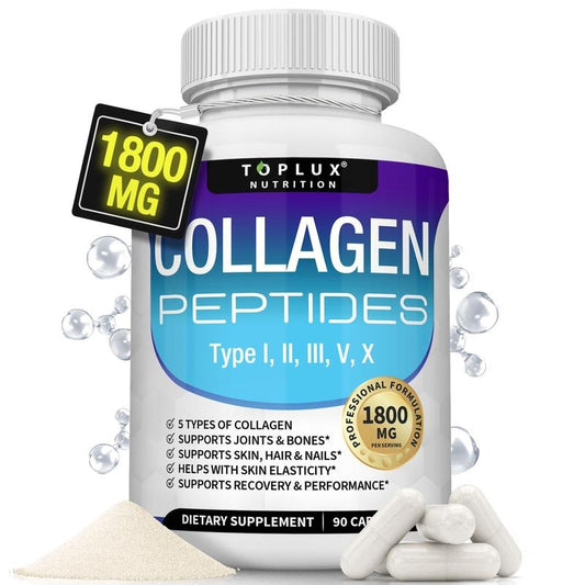 ✨ Toplux Collagen Peptides Complex – 5-in-1 Beauty & Wellness Boost