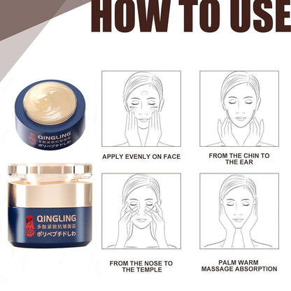 Qingling Wrinkle Removal Cream Japanese Qingling Polypeptide Anti-Wrinkle Cream Qingling Face Cream Qingling Wrinkle Remover Cream for Face Wrinkle Cream for Women(1PC)