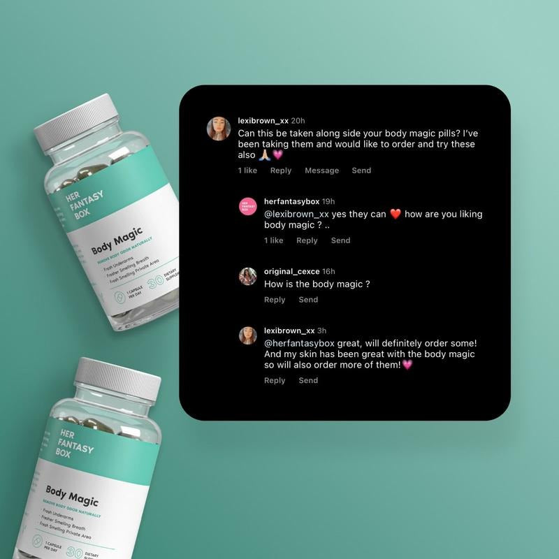 Body Magic Chlorophyll Pill - For Body Odor, Detox&Skin