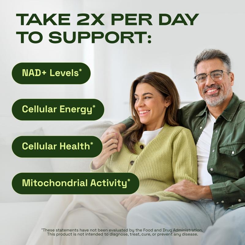 2x Cata-Kor NAD+ Advanced 🔋 – 500mg High-Power Supplement for Energy ⚡ & Healthy Aging 🌿 (120 Caps / 60-Day Supply)
