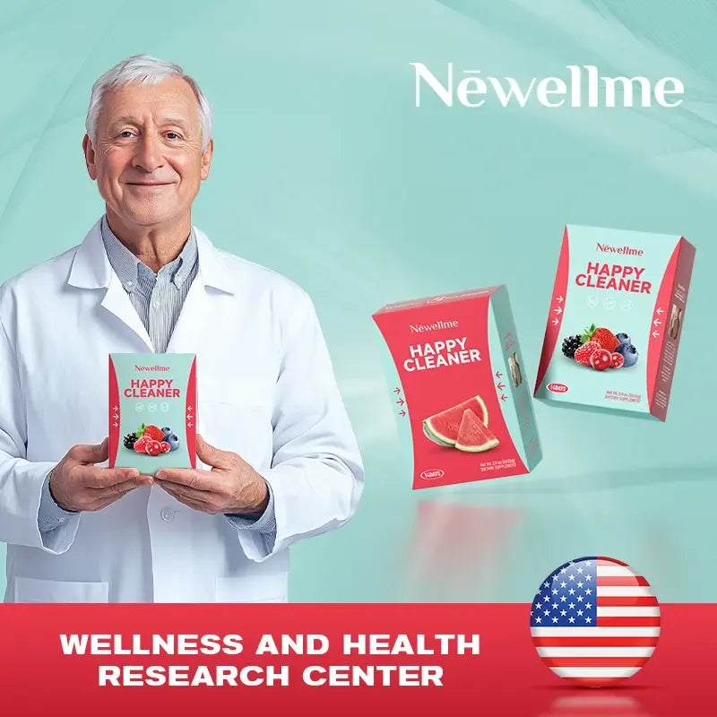 Newellme Happy Cleanse - Superfood  Powder/Probiotics/Digestive Enzymes/Moringa -  Supports gut health - Boosts immunity Optimum