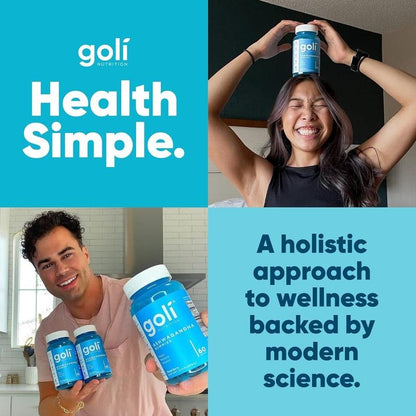 2 Bottles of Goli Top Sellers: 1 Bottle of Ashwagandha + 1 Bottle Apple Cider Vinegar Gummies Vitamins. Gelatin-Free, Gluten-Free, Vegan&Non-GMO