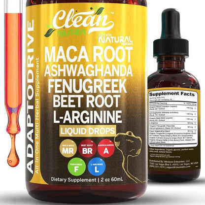 🌿 Organic Maca Root Liquid Drops – Natural Energy, Hormonal Balance & Vitality Boost 💪