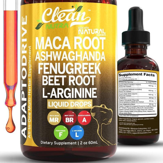 🌿 Organic Maca Root Liquid Drops – Natural Energy, Hormonal Balance & Vitality Boost 💪