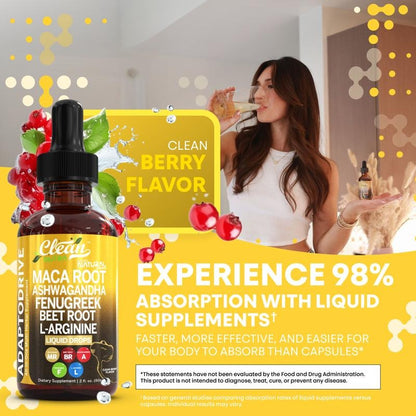 🌿 Organic Maca Root Liquid Drops – Natural Energy, Hormonal Balance & Vitality Boost 💪
